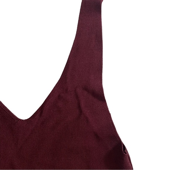 Zara Knit Maroon Tank - Picture 9 of 13
